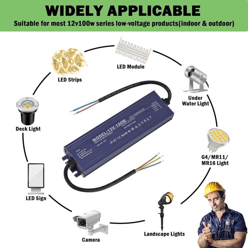 ● Driver LED 12V, IP67, à prov - Power Supply 12V avaliação e preço
