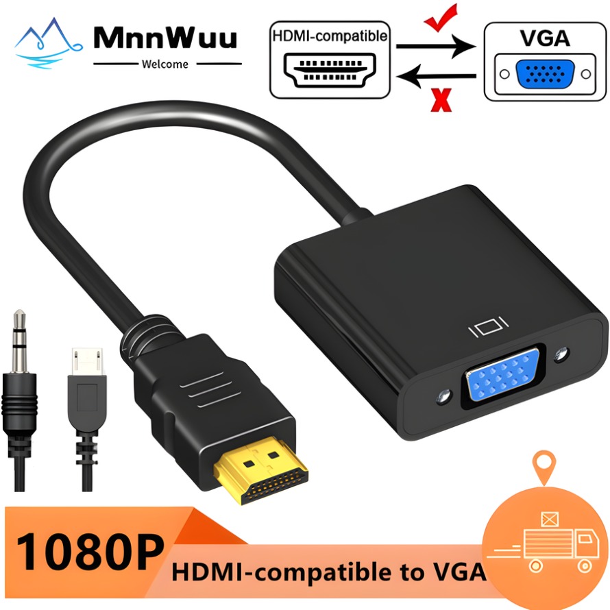 1080p hdmi-compatível com vga  - Pc Power Supply avaliação e preço