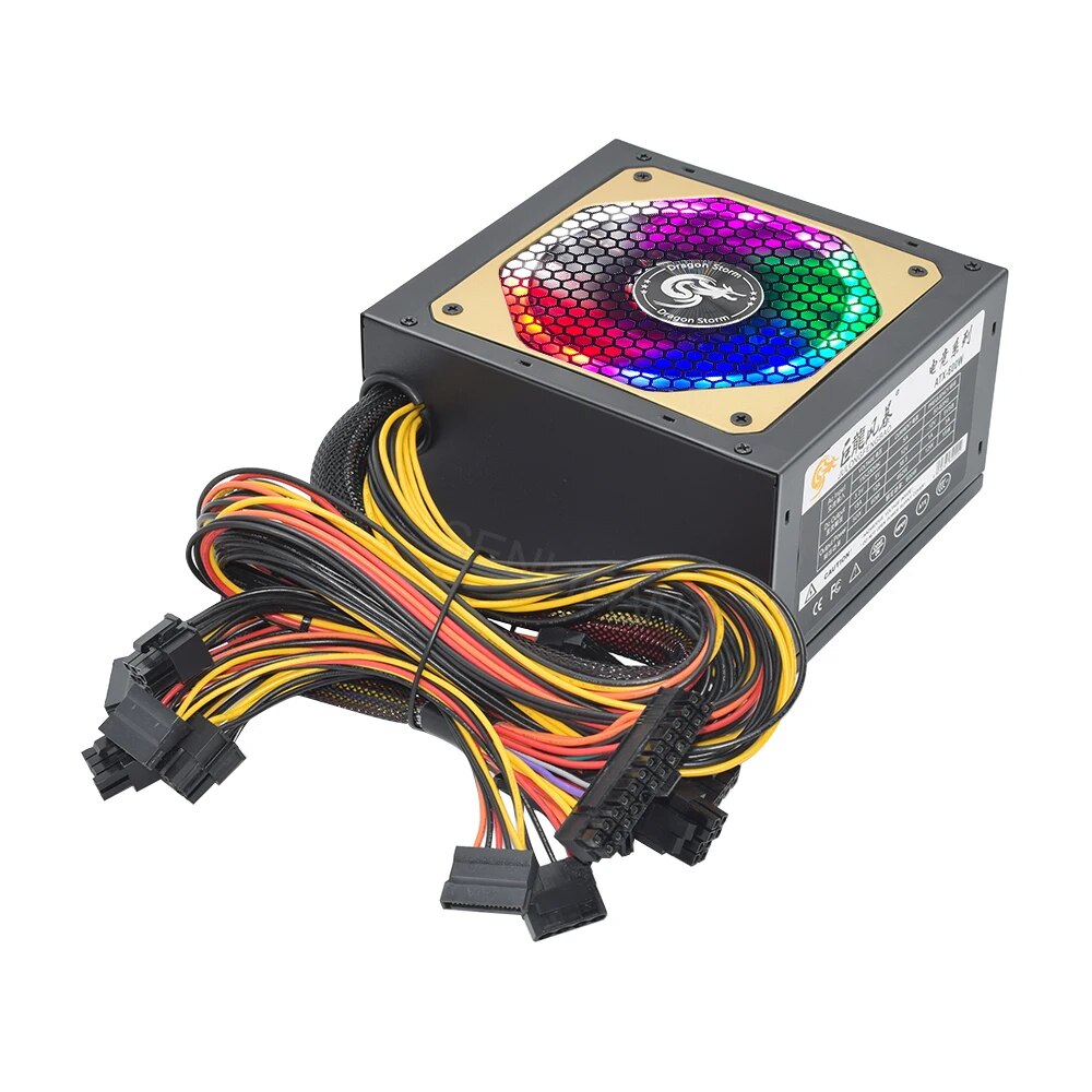 Atx 400w 600w 110-230v rgb 12v - Power Supply 650W avaliação e preço