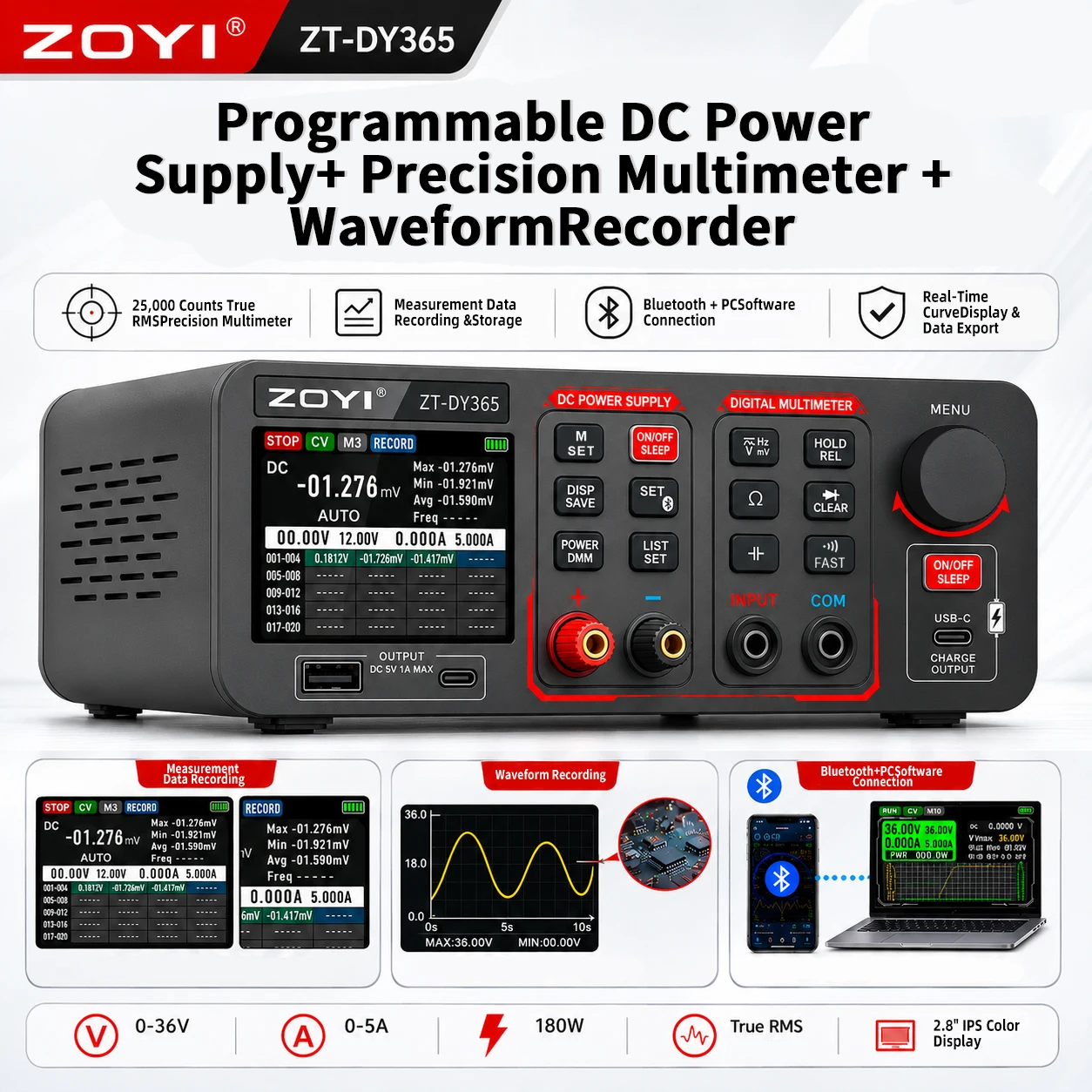 ZOYI DY365 Multímetro Digital  - Pc Power Supply avaliação e preço