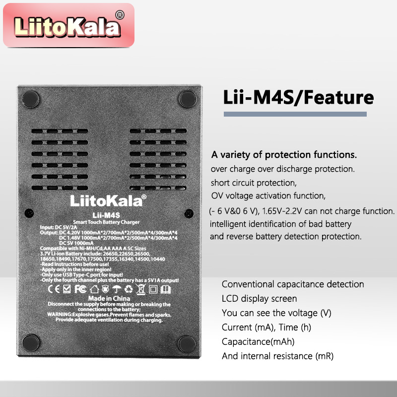 Carregador LiitoKala Lii-M4S T - Power Supply Tester avaliação e preço
